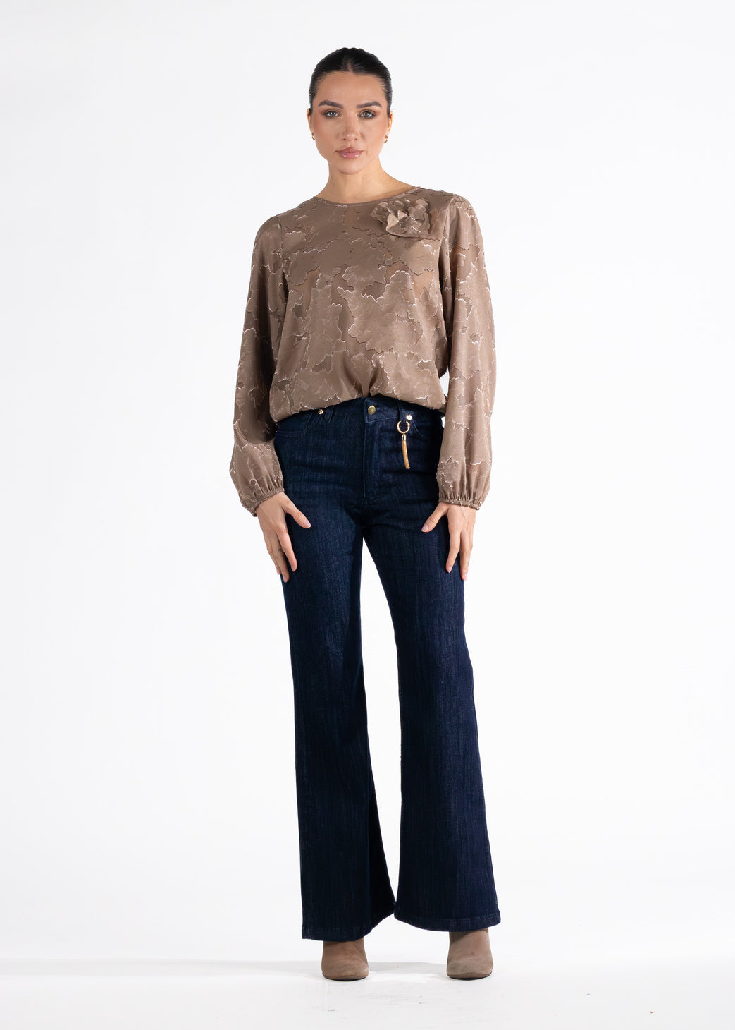 Casacca Fil Coupé Con Fiore