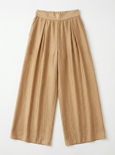 Pantaloni Larghi Con Pinces
