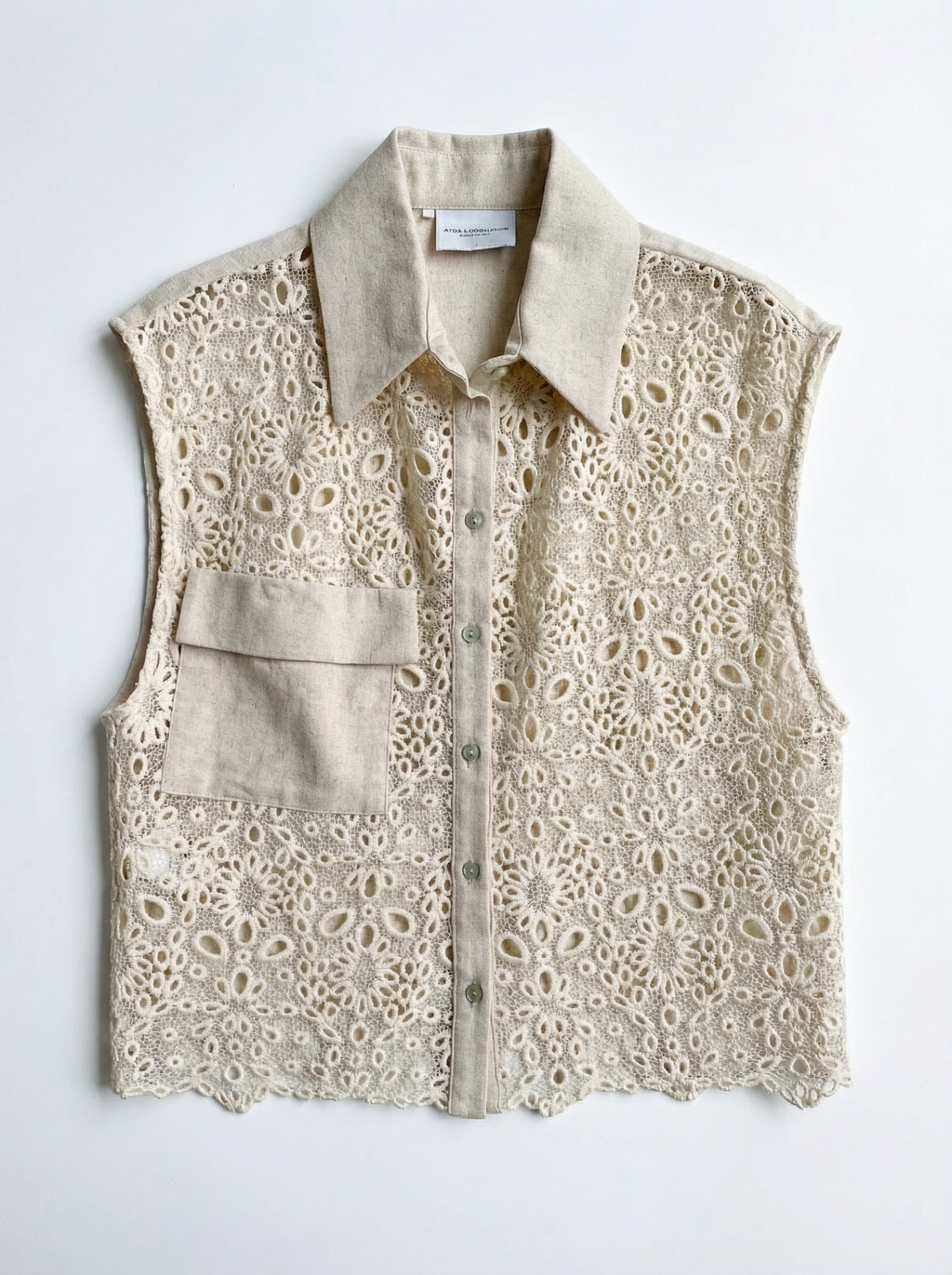 Camicia Smanicata Macrame'